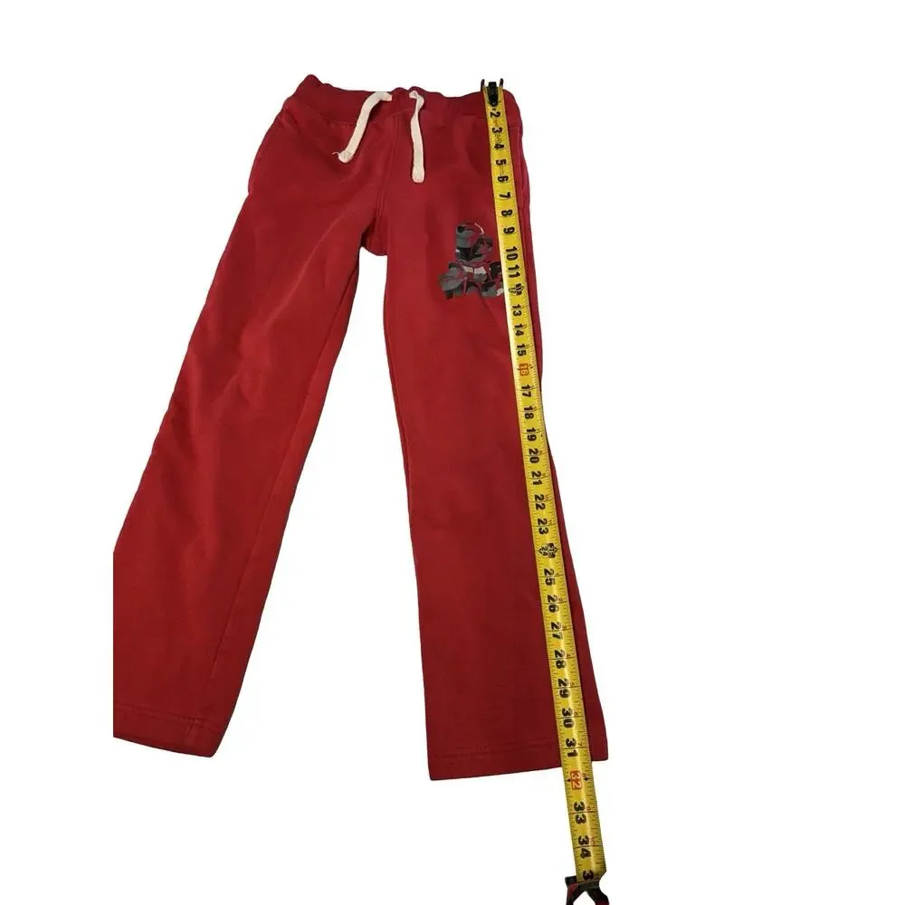 GAP Star Wars Kids Red Sweatpants Size Large 10 Graphic Drawstring Joggers